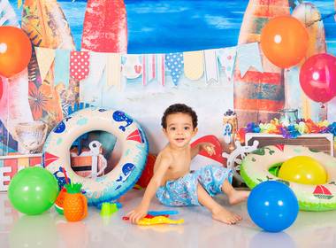 Ensaio Infantil Temático de Praia