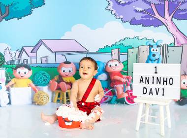 Ensaio Infantil Temático de Turma da Mônica