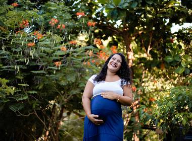 Ensaio de Gestante de Ensaio de Gestante no Parque Ecológico de Vilas do Atlântico de Andressa