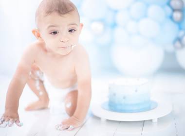 Fotografia de Acompanhamento de Smash the Cake -Acompanhamento mensal bebe -Ensaio fotografico de bebe 
