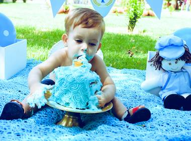 Infantil de Smash The Cake do Pietro