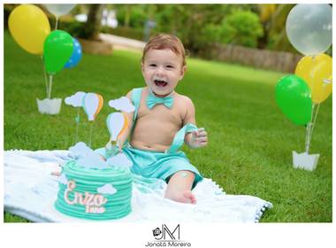 Infantil de Ensaio Smash 1 Ano de Enzo