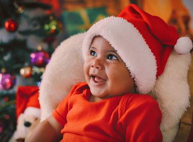 Ensaio Infantil de Sessão de Natal - Lorenzo 6 meses
