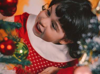 Ensaio Infantil de Sessão de Natal - Catarina 3 aninhos