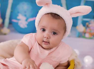 Ensaio Infantil de Ensaio de Páscoa da Manuella