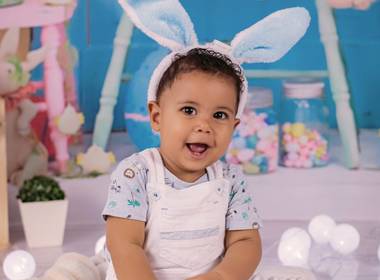 Ensaio Infantil de Ensaio de Páscoa do Lorenzo