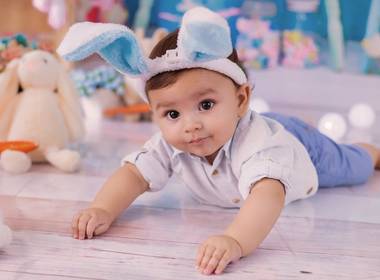 Ensaio Infantil de Ensaio de Páscoa do Pedro