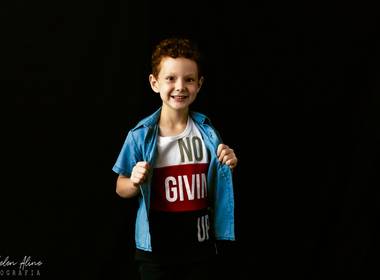 Ensaio Infantil em Estúdio de Ensaio Infantil dos irmãos Pedro e Julia