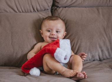 Infantil de Natal da Família Filla