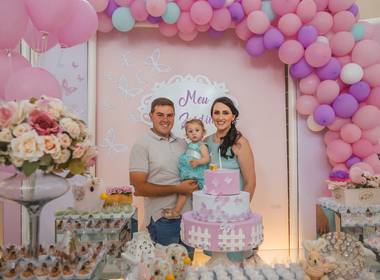 Infantil de Aniversário Ana Clara - 1 ano