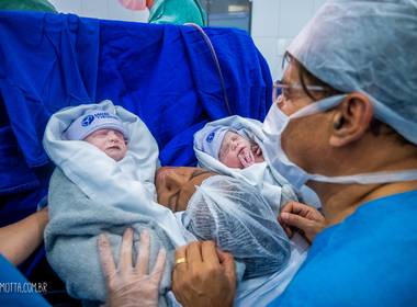 Parto de Lavinia e Louise | Fotografia de Parto