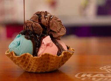 Publicidade de Sorveteria Kascão Express