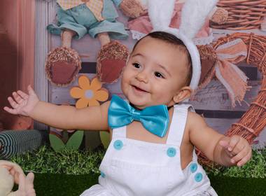  Smash The Cake - Infantil  de Ensaio Miguel 6 Meses - Páscoa 