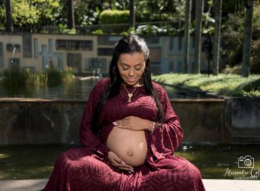 Gestante de Ensaio de Gestante da Thais Externo