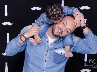 Familia de Ensaio dia dos Pais - Douglas e Vitor