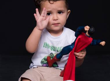 Mini Ensaios Infantis de Ensaio de 2 Anos - Miguel - Incrível Hulk 