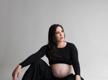 Gestante de Débora, 33 semanas
