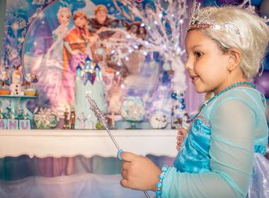 Infantil de Fiesta de Frozen- Mis 5 Años Manuela