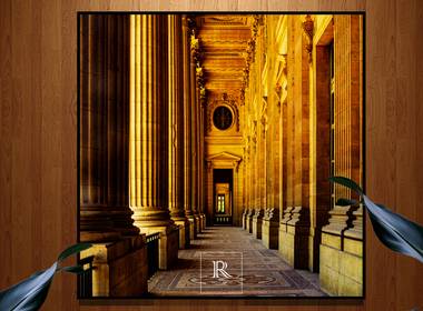 fineart de Simulação das telas em ambientes