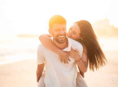 Pré Wedding de Bianca & Wallace, Noivado em Saquarema ao por do Sol