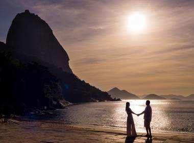 Pré Wedding de Nicole e Rafael - Ensaio Pré Wedding na Praia vermelha