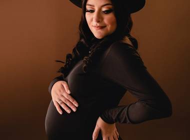 Gestante de Luma à espera de Helena