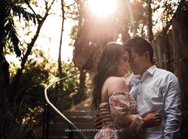 Pré casamento de Ensaio Thie e Akio