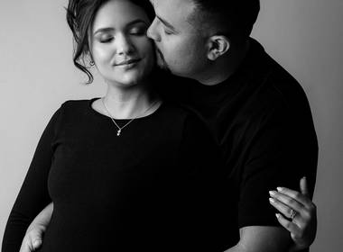 Gestante de Anna, Elias e Bernardo