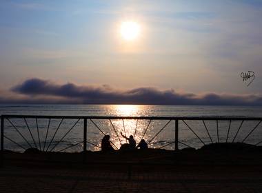 Naturaleza de Tarde de playa en Lima Perú