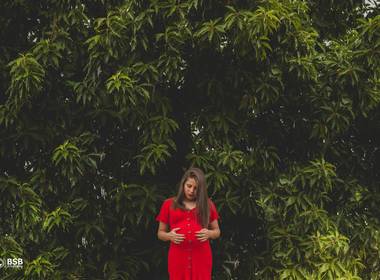 Ensaio Gestante de A doce espera pela princesa Luísa