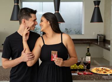 Pre casamento de Daiane e Dilson | Ensaio fotográfico na cozinha