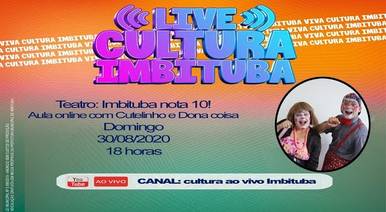 Lives de Cultura Ao Vivo Imbituba Cutelinho e Dona Coisa