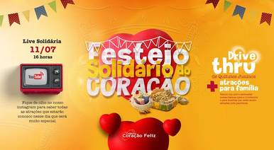 Lives de Live festejo Coração Feliz