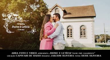 Casamentos de Pré Casamento Jhone e Leticia