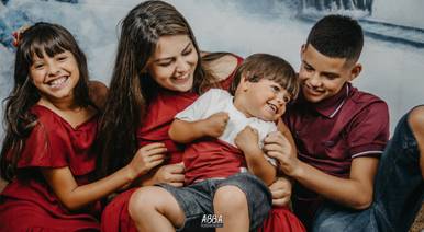 Temático Studio de Ensaio de Natal Família Linda da Grazy