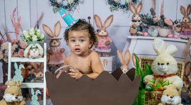 Infantil de Ensaio Páscoa Valentina