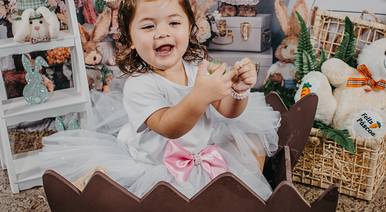 Infantil de Ensaio de Páscoa Ana Luiza