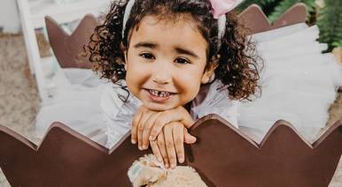 Infantil de Ensaio de Páscoa Helena 