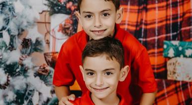 Temático Studio de Ensaio de natal Taty+Ricardo=Familia 