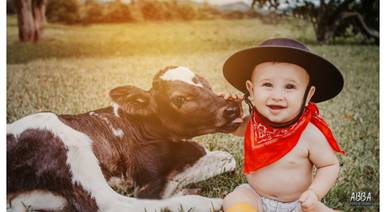 Infantil de Ensaio Pré Um aninho Joaquim 