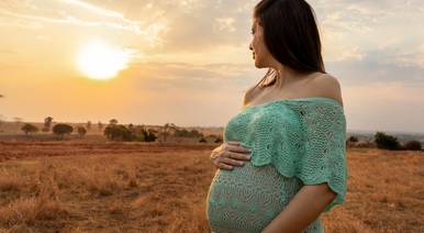 gestante de Sessão Gestante - externa