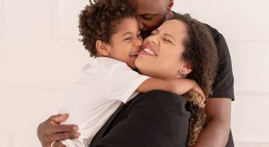 família de Sessão Família - estúdio