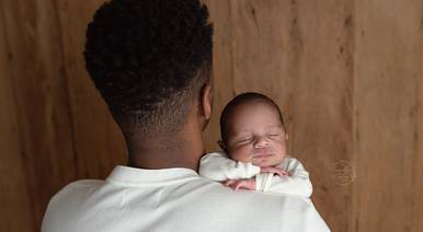 Newborn de E o papai, como fica no ensaio Newborn?