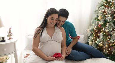 Gestante de Foto gestante em estúdio