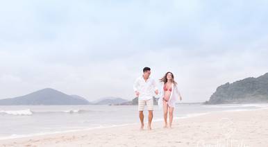 Gestante de Ensaio Gestante na Praia