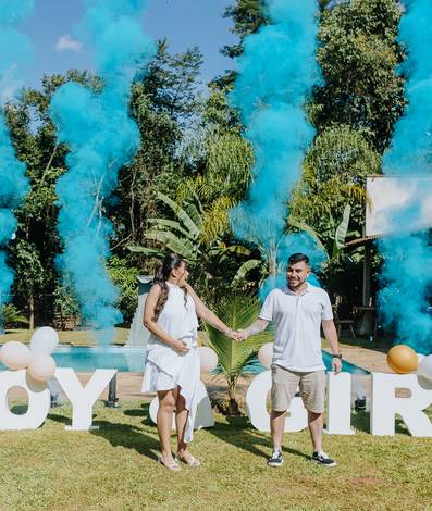 Gestantes de Chá Revelação do Theo