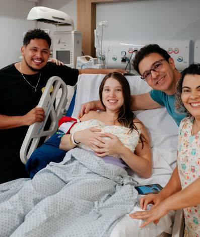 Parto de Fotografia de Parto no Hospital Santa Luzia: O Nascimento do Davi