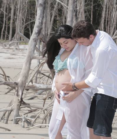 Gestante de Jhennyffer e Christian gestação Miguel