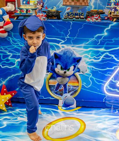 Aniversário de Festa infantil no Game Box com tema Sonic