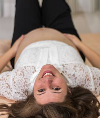 Ensaio Gestante de Ensaio Gestante em casa